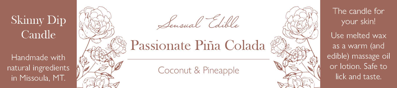 Sensual Edible Candle 4oz (Passionate Pina Colada)